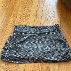 Athleta Gray Ruched Bubble Mini Skirt Athletic